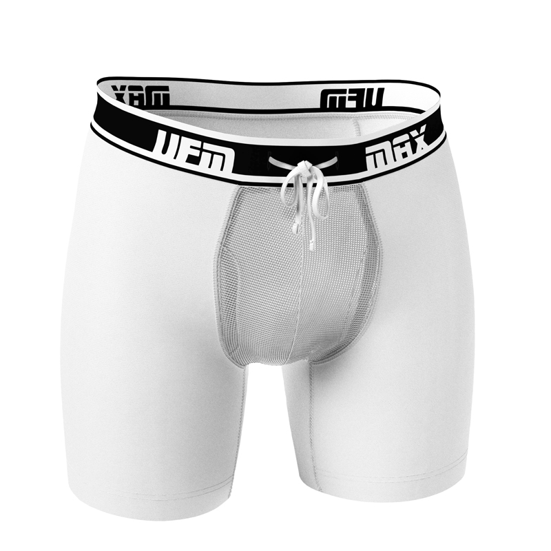 UFM Mens Polyester/Spandex Brief featuring UFM's Exclusive Patented  Adjustable Support Pouch, Regular Support, Gray, 36-38 waist 